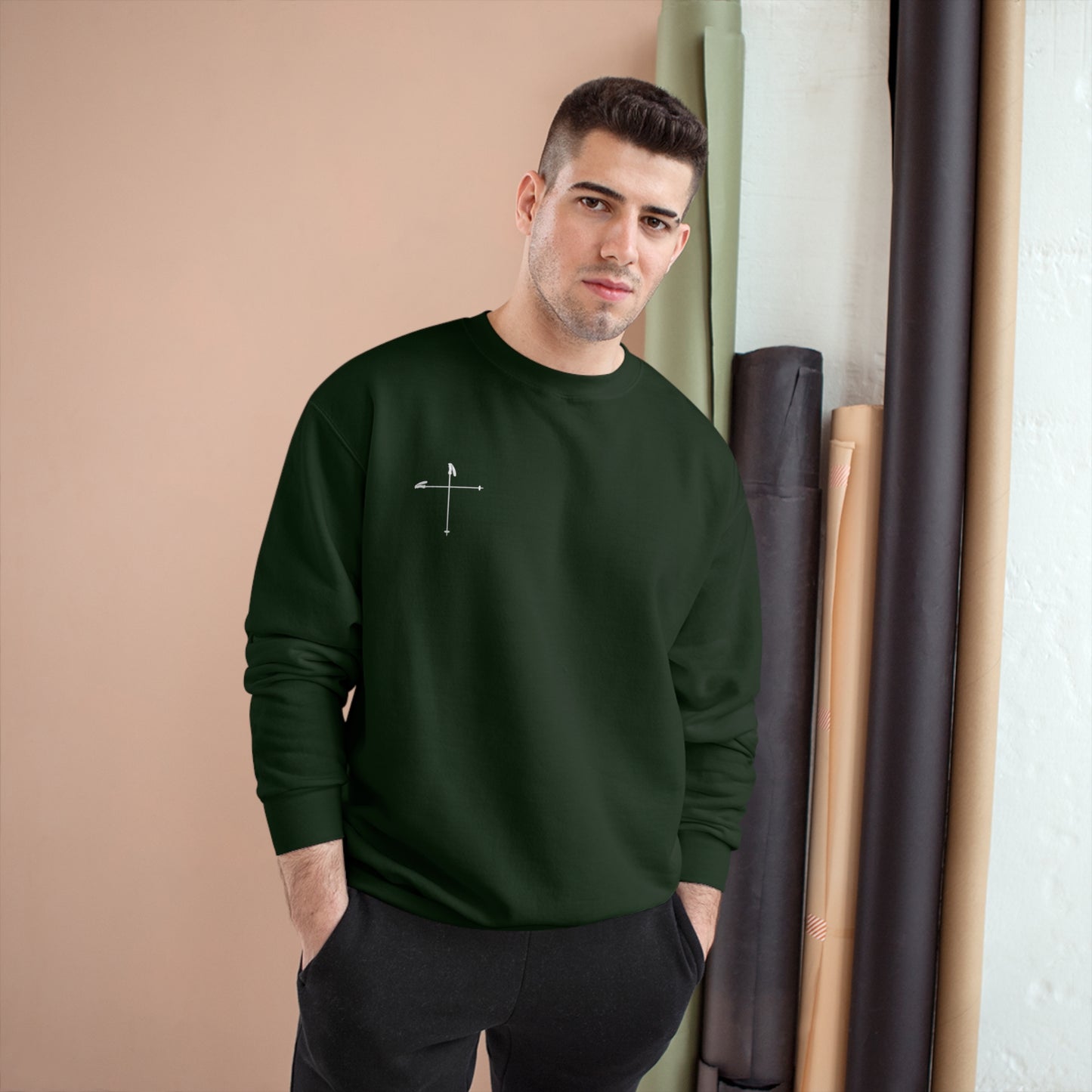 Ski Pole Cross Champion Sweatshirt