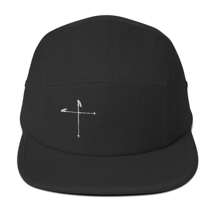 Ski Pole Cross Camper Hat