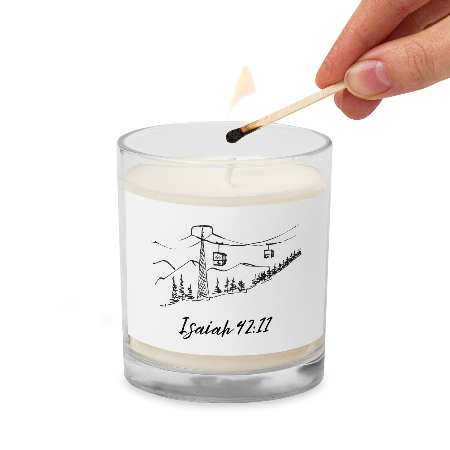 Isaiah 42:11 Candle (Unscented)