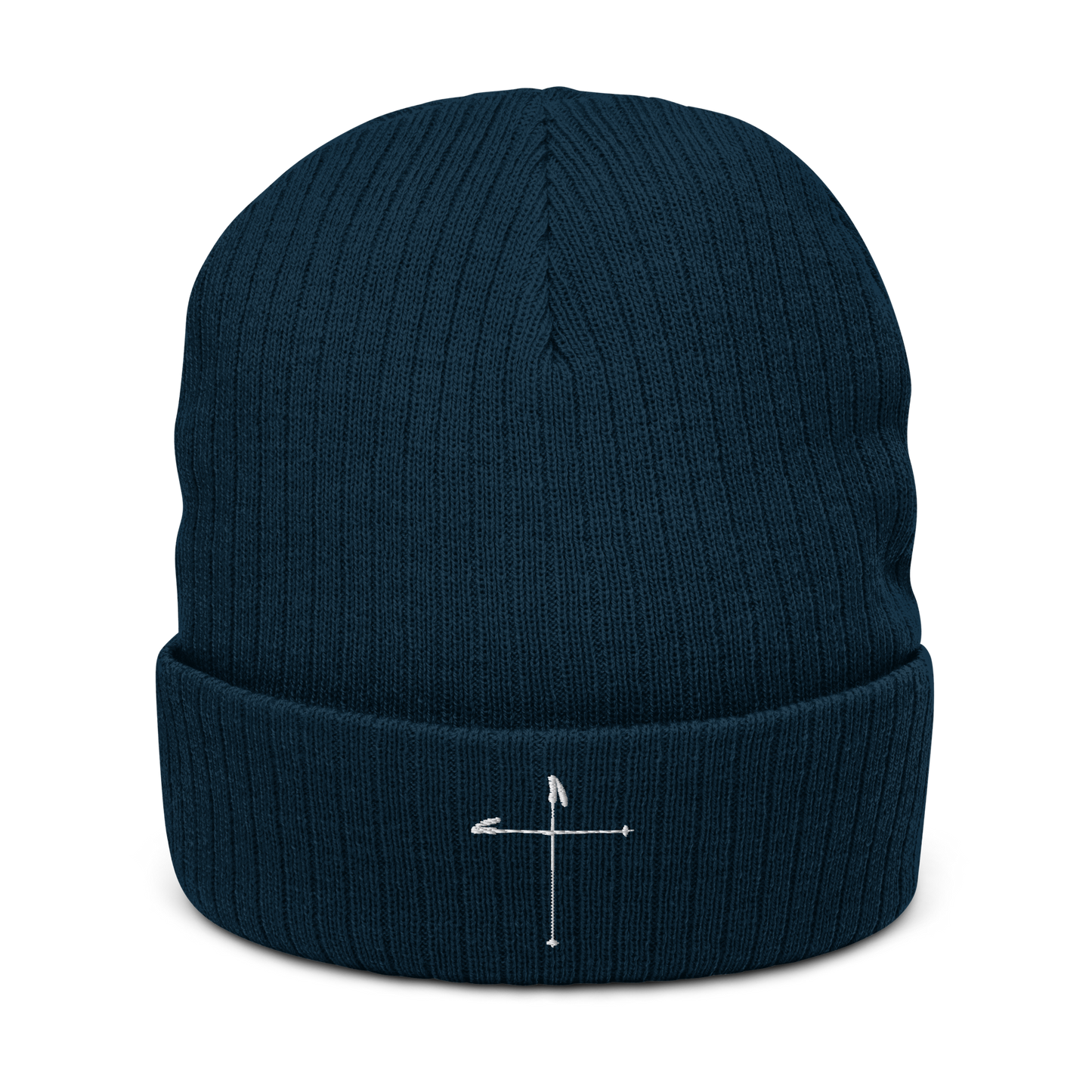 Ski Pole Cross Beanie