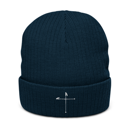 Ski Pole Cross Beanie