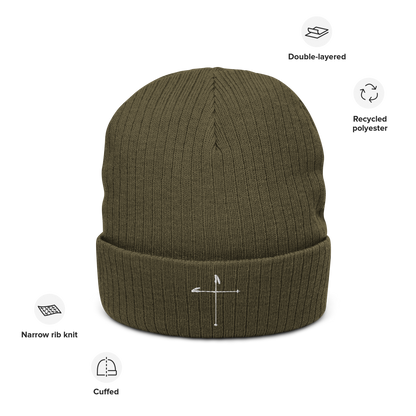 Ski Pole Cross Beanie