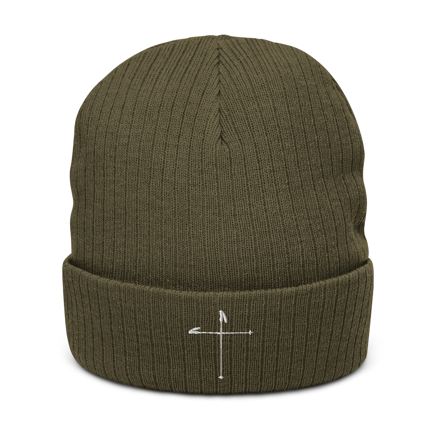 Ski Pole Cross Beanie