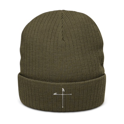 Ski Pole Cross Beanie