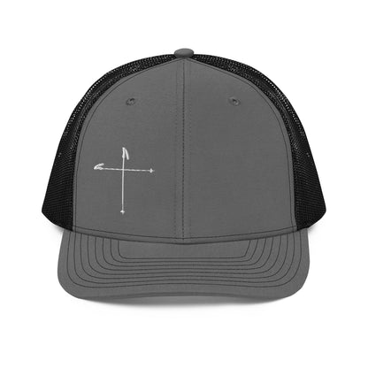 Ski Pole Cross Trucker Cap