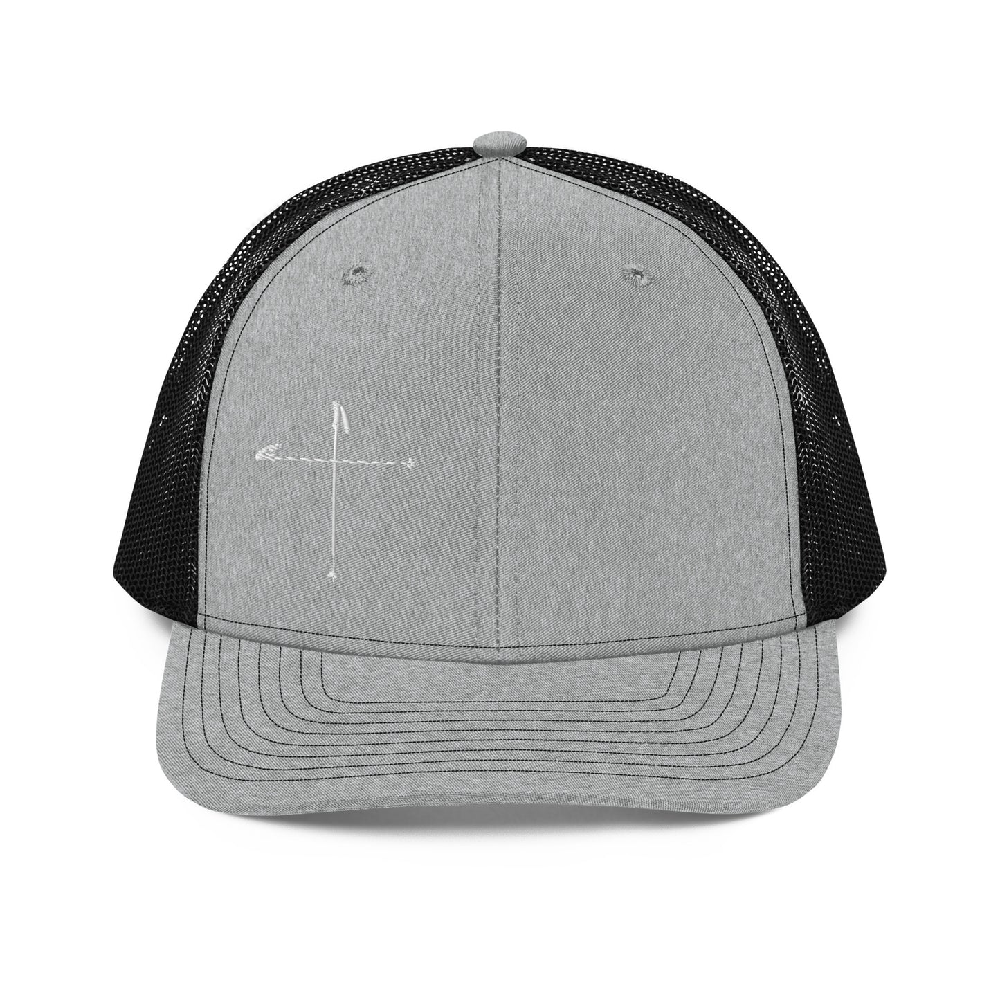 Ski Pole Cross Trucker Cap