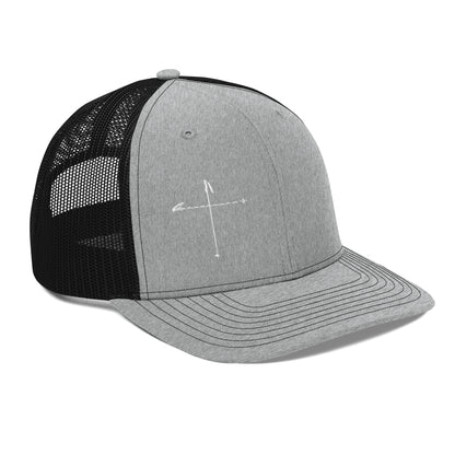 Ski Pole Cross Trucker Cap