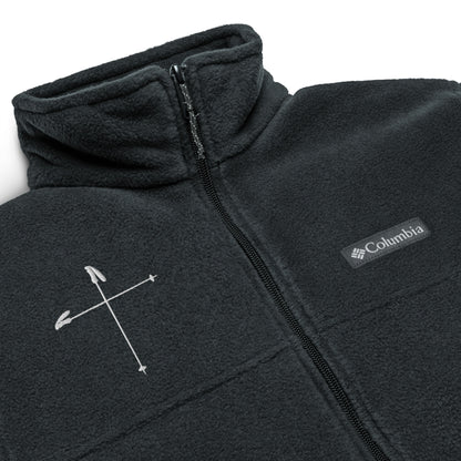 Ski Pole Cross Columbia Fleece Jacket